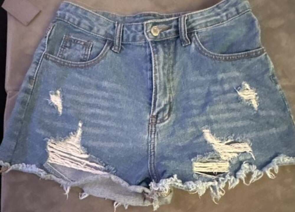Levi's Women's Distressed High-Rise Raw Hem Denim Cut-Off Shorts